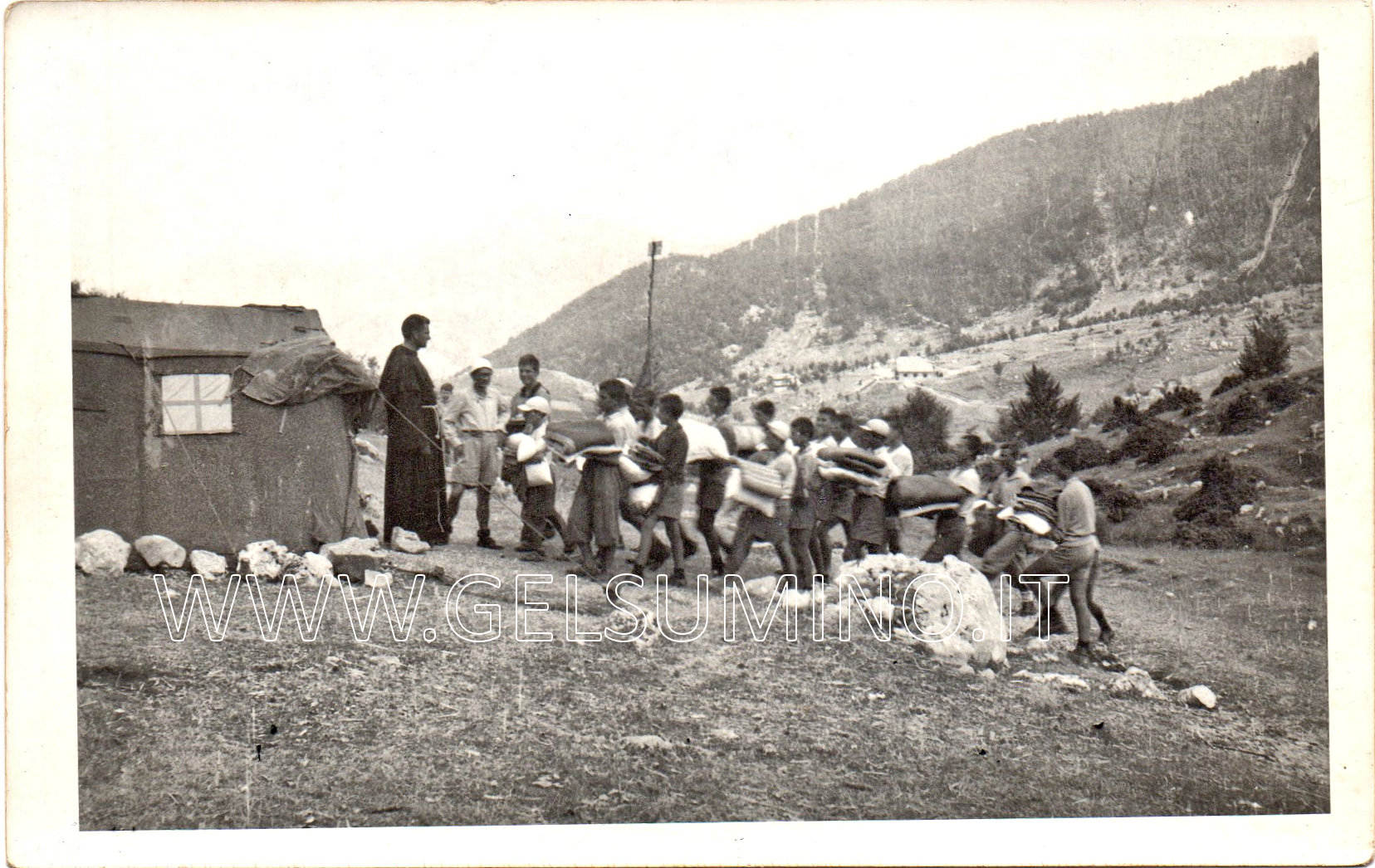 Rigopiano - Campeggio anno 1951